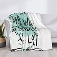 thumbnail image 3 of Yiaed Not All Who Wander Are Lost1 Print Blanket Throw Blanket Soft Cozy Flannel Blanket for Home Bed Sofa Couch Chair-80"x60", 3 of 6