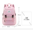 thumbnail image 4 of Mochila escolar YONGSHENG Mochila impermeable ligera para estudiantes Morada 30*17*46cm, 4 of 5