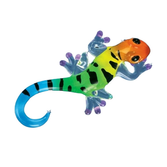 Multi-color Gecko Handcrafted Glass Figurine Q-GM1189