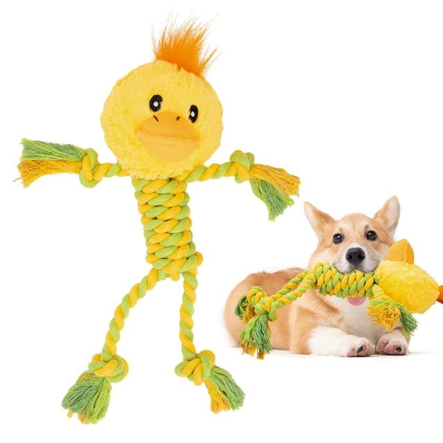 Juguete para Perros JMZDS&JL Pato de Peluche con Cuerda para Cachorros