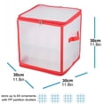 thumbnail image 3 of WIFKLSIIPG Christmas Tree 64 Baubles Storage Box Ornament Xmas Tree Bag Decoration Box, 3 of 8