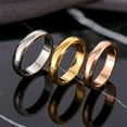 thumbnail image 3 of Party Banquet Ring Portable Couples Anniversary Gift Lovers Alloy Modern Style Rings Simple Design Decoration Jewelry Birthday Gift Silver Size 7, 3 of 9