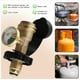 thumbnail image 4 of Medidor de Presión de Gas Alto y Bajo Indicador de Pol Propano Botella de GLP Cilindro Adaptador de Tanque de Gas Exterior, 4 of 5