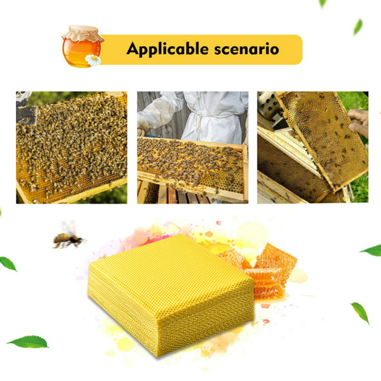 Multi-Purpose Natural Beeswa Sheets Wax Foundation Bee Hives Kit