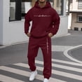 thumbnail image 2 of Fabrcox M-5XL Mens Two Piece Sweatsuit Fleece Sweatpants and Hoodie Set for Men Causal Athletic Gym Sweatshirt Joggers Mens Track Suit Set XXXL, 2 of 7