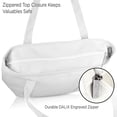 thumbnail image 5 of DALIX Happy Easter Womens Classic Premium Embroidered Tote Bag in White, 5 of 6