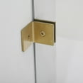 thumbnail image 6 of Vinnova Villena 60" W x 78" H Single Sliding Frameless Glass Shower Enclosure Gold, 6 of 13