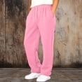 thumbnail image 2 of Hvarlaun Kids Sweatpants Baggy Wide Leg Jogger Pants for Boys and Girls with Pockets, Elastic Waist Drawstring Adjustable Hem Casual Lounge Pants, Sizes 4-15 Years, 2 of 7