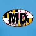 thumbnail image 3 of CafePress - Maryland MD Oval (W/Flag) Women's Dark T Shirt - Women's Traditional Fit Dark T-Shirt, 3 of 4