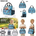 thumbnail image 5 of Xoenoiee Blue Soccer Football Star Print 3 in 1 Backpack School Bag Set for Boys Kids School Bookbag with Lunch Bag and Pencil Case Elementary Preschool Primary Knapsack Rucksack, 5 of 6