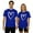 Blue, variant on Womens Valentine'S Day T Shirts Heart Print Design Crewneck Womens Clothing,Blue,L