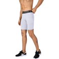 thumbnail image 3 of Active Men's Compression Fit Performance Shorts with Wide Waistband and Moisture-Wicking Stretch Fabric - Large, White, 3 of 6