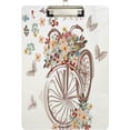 thumbnail image 2 of FMSHPON Spring Bike Flower Butterfly Clipboard Hardboard Wood Nursing Clip Board and Pull for Standard A4 Letter 13x9 inches, 2 of 8
