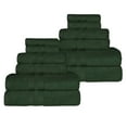 thumbnail image 5 of Superior Ultra Soft Cotton Solid 12-Piece Towel Sets, Forest Green, 5 of 8