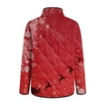 thumbnail image 6 of larppty Women's Quilted Jackets 2025 Lightweight Christmas Jacket Button Down with Pockets Winter Coats Padded Outwear (Wine, S), 6 of 9