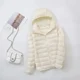 thumbnail image 1 of Chaqueta de plumón de pato para mujer, abrigo corto ajustado con capucha, color blanco cálido, talla grande 5XL, 6XL, 7XL, otoño e invierno, 2023, 1 of 5