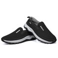 thumbnail image 5 of Men's Slip‑On Low Top Casual Walking Shoes, Fabric Upper Footwear with Curved Multi‑Tone Rugged Outsole for Daily Strolls and Light Travel Activities, 5 of 9