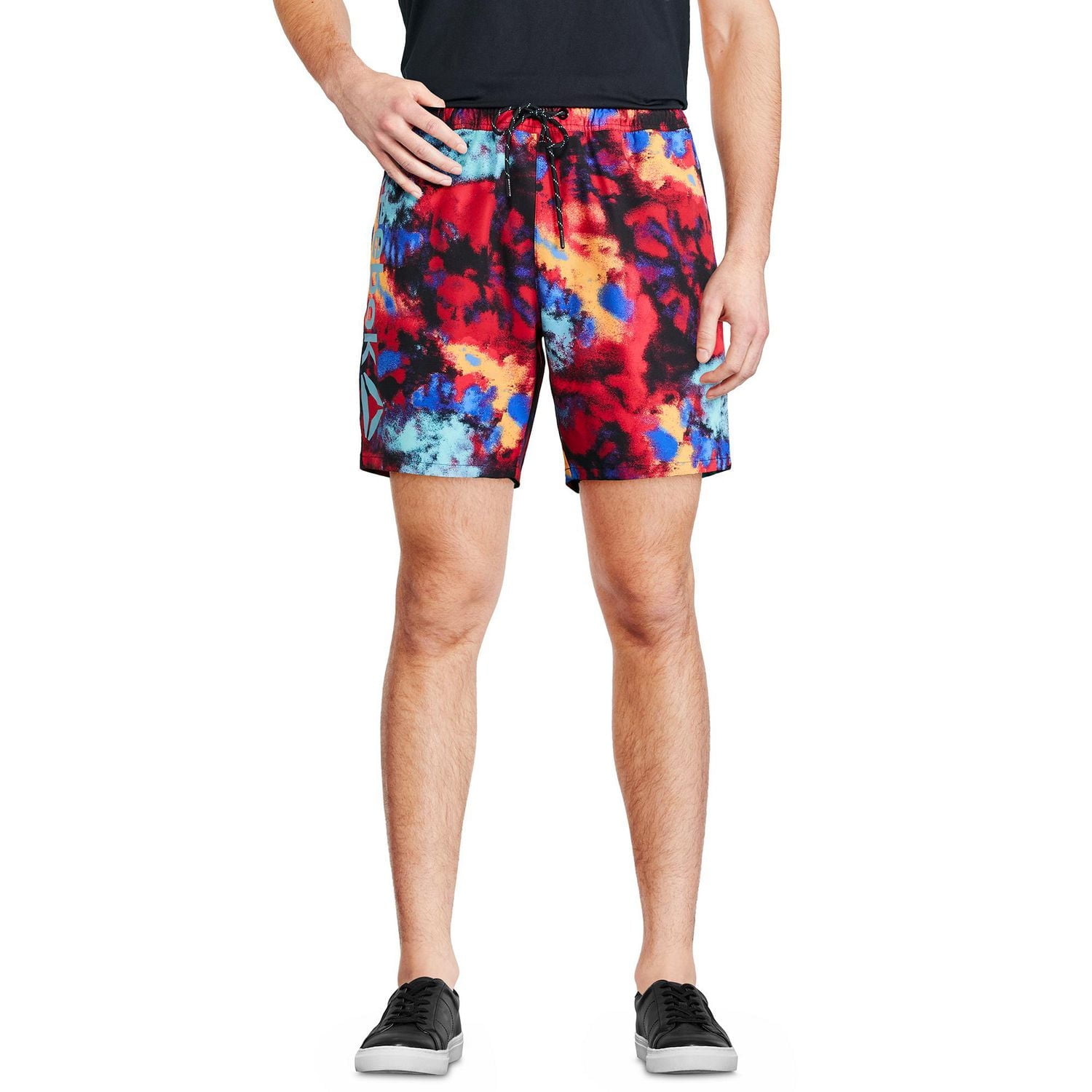 Reebok Men's Delta 7 Inch Core Volley W/ Compression, Swimwear