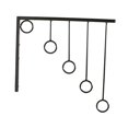 thumbnail image 4 of WASHWEPE Hook Rack Iron Modern Hanging Clothes Rack 1Pack for Home Use, 4 of 8