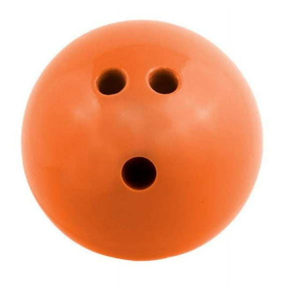 3 lbs Plastic Rubberized Bowling Ball, Orange