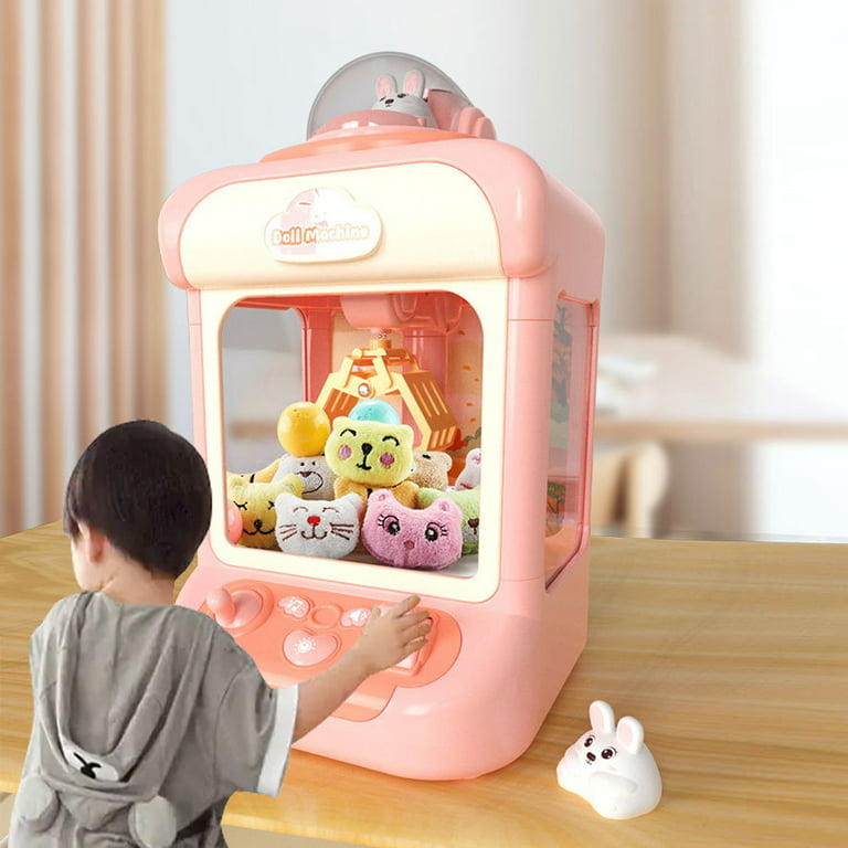 Mini Claw Machine for Kids|Electronic Arcade Game Indoor Toy for Tiny Stuff  Small Fun Cool Things|Candy Vending Machine Toy,Unicorn Toys for