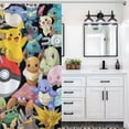 thumbnail image 3 of Pokemon Pokémon Shower Curtain,Shower Curtain Liner,Shower Curtain Fall Waterproof in Bath 72x72 inches,Long Shower Curtains Set with Curtain Hooks, 3 of 4