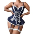 thumbnail image 2 of CAILDANL Women's lace pajama set, 2 of 5