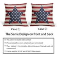 thumbnail image 6 of 4th of July Patriotic Pillow Covers 18x18 Set of 2 Blue Star Red Stripe American Flag Outdoor Decorative Throw Pillow Cases Fourth July Decor for Sofa Couch Bed Independence Day Holiday Decorations, 6 of 6
