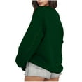 thumbnail image 3 of cocolona Crewneck Sweatshirts for Women Fall Long Sleeve Oversized Shirts Fashion Solid Color Pullover Tops Casual Blouses, 3 of 5