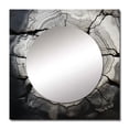 thumbnail image 2 of Designart "Monochrome Geode Tranquility" spiritual stone Square Mirror For Wall Decor - Large Black Square Printed Wall Mirror Art - Square Traditional Mirror - Wall Mounted Square Large Mirror, 2 of 5