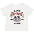 thumbnail image 3 of Inktastic Happy Birthday, Daddy- Best Gift Ever in Pink Boys or Girls Toddler T-Shirt, 3 of 5