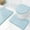 Light Blue, variant on LiUMX 3-Piece Bathroom Mat Set | Absorbent Non-Slip Toilet Cover & Floor Mats | Modern Printed Design | Quick-Dry Polyester Fabric | Multiple Color Options