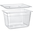 thumbnail image 1 of Contenant sous Vide avec Couvercle 11 Litres/12 Pintes pour Pratiquement Tous les Circulateurs à Immersion Kit d'Accessoires en Polycarbonate Transparent Cristal (12 Quats avec Couvercle), 1 of 6