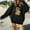 Black, variant on Women Oversized Y2k Sweatshirt Long Sleeve Crewneck Mushroom Graphic Tops Trendy Plus Size Pullover Comfy Shirts
