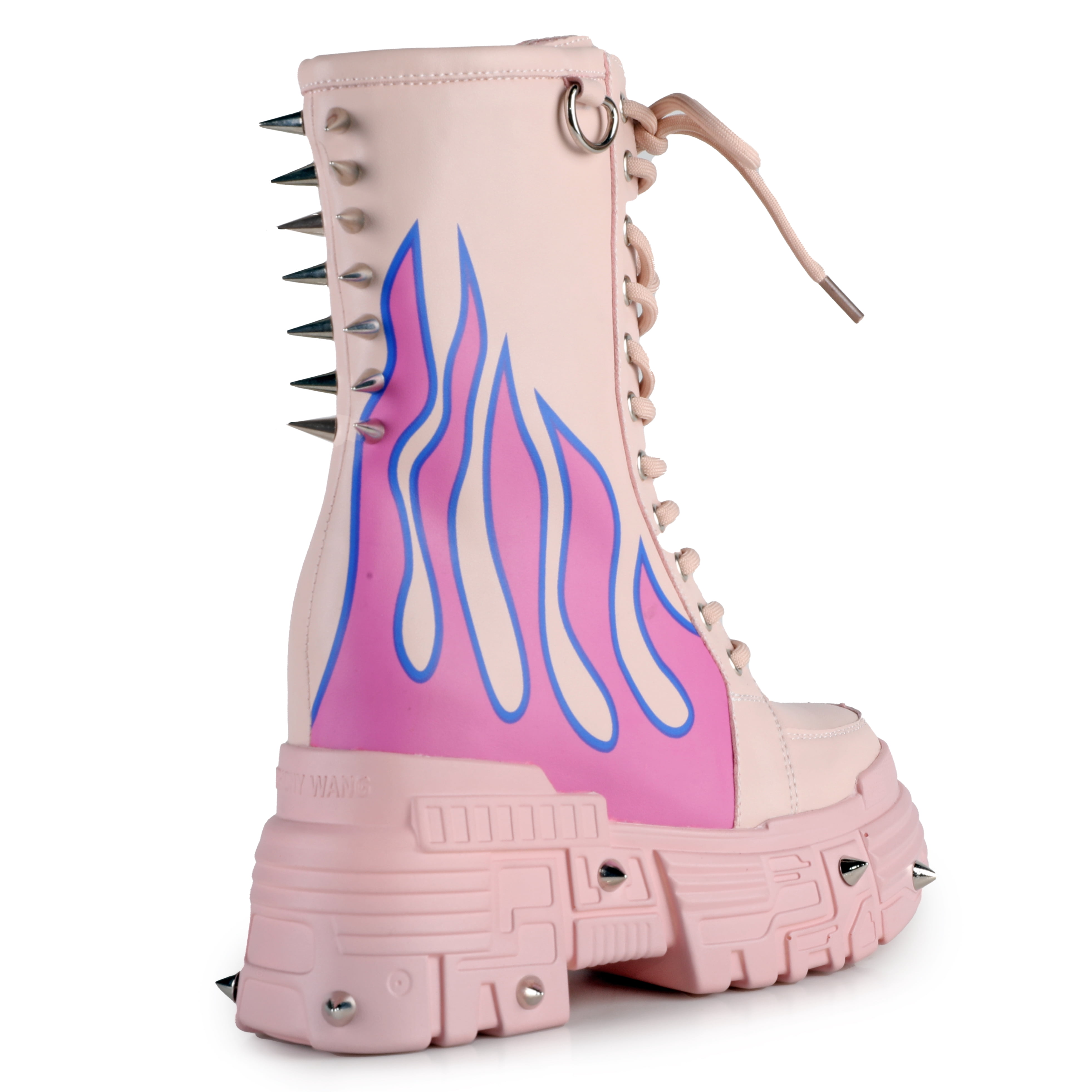 WTF by Anthony Wang MTF Flame Fashion Boot in Pink