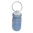 thumbnail image 2 of Capsules Box, Keyring Portable Delicate Rhinestone Medicine Bottle  for Vitamins for Elderly, 2 of 7