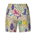 thumbnail image 5 of Rocae Colorful Poodle Dog for Men's Swim Trunks Quick Dry With Two Side Pockets and One Lined Patch PocketLarge, 5 of 9