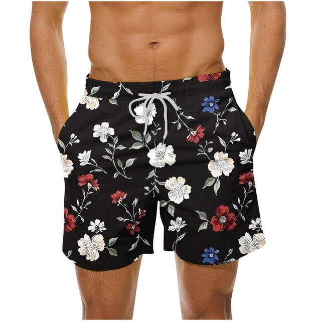Birdeem Shorts de Plage Amples d'Été pour Hommes avec Poche