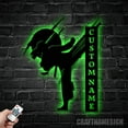 thumbnail image 5 of Craftnamesign Custom Girl Karate Martial Arts Metal LED Light, Personalized Karate Name Sign Decor, 5 of 5