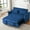 Blue03, variant on Convertible Sofa Bed,3-in-1 Sleeper Sofa with Pull Out Bed,Sleeper Futon Couch Loveseat with Adjsutable Backrest and Pillows for Living Room,Black
