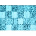 thumbnail image 1 of Ahgly Company Indoor Rectangle Checkered Light Blue Modern Area Rugs, 4' x 6', 1 of 4