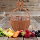 thumbnail image 3 of Woven Fruit Storage Basket Handmade Basket with Handle Flower Arrangement Basket, 3 of 4