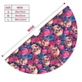 thumbnail image 3 of Yiaed Skull rose blue flower Print Christmas Tree Skirt , Tree SkirtsTree Mat for Christmas Winter Holiday Indoor Decorations-48", 3 of 7