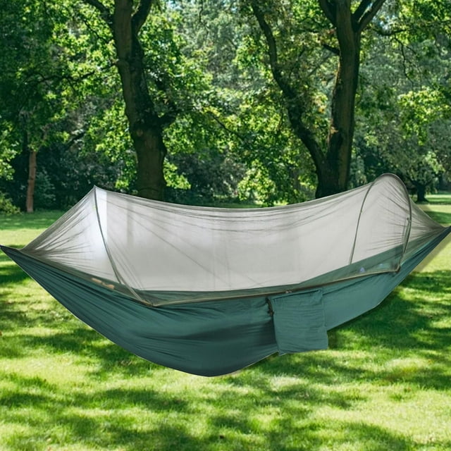 LSLJS Lit Suspendu Anti-Moustique avec Housse Anti-Moustique Adapté pour Camping Extérieur Rassemblements Repas Léger et Facile à Installer, Lit Suspendu