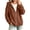 Brown,#015, variant on Zip Up Hoodie Women Long Sleeve Full Zipper Oversized Sweatshirt Comfy Travel Track Jacket Fall Clothes with Pockets,XL