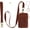 Brown, variant on 2-in-1 ID Badge Holder & Lanyard Wallet - Multi-Use Womens Small Wallet with Removable Wristlet & Neck Lanyard, Clear Window, 5 Card Slots, Phone Holder, Ring Keychain - Brown