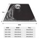 thumbnail image 3 of Balery Gothic Skull Drape Manta de Felpa Suave y Acogedora – Cobija de Franela Aterciopelada para Cama, Lavable y Cálida para Sofá, Mascotas, Transpirable-80"x60", 3 of 7
