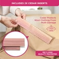 thumbnail image 2 of Cedar Clothes Storage Bags, Moth Protection Garment Organizer for Closet & Underbed Storage, Set of 2, Beige, 2 of 8