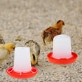 Chick Feeder and Waterer Kit Automatic Chicken Feeder Plastic Poultry Waterer Food Feeder Set