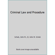 Criminal Law and Procedure [Hardcover - Used]